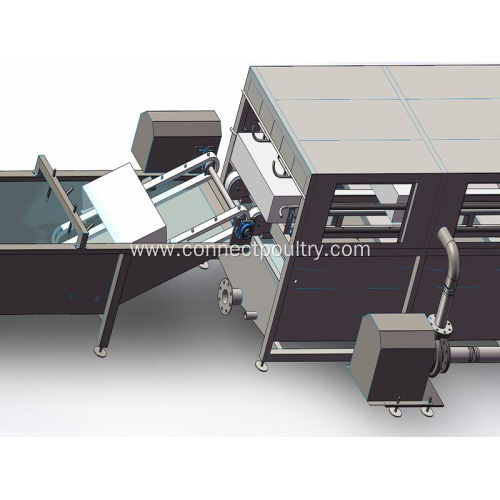 chicken slaughterhouse basket cleaning machine